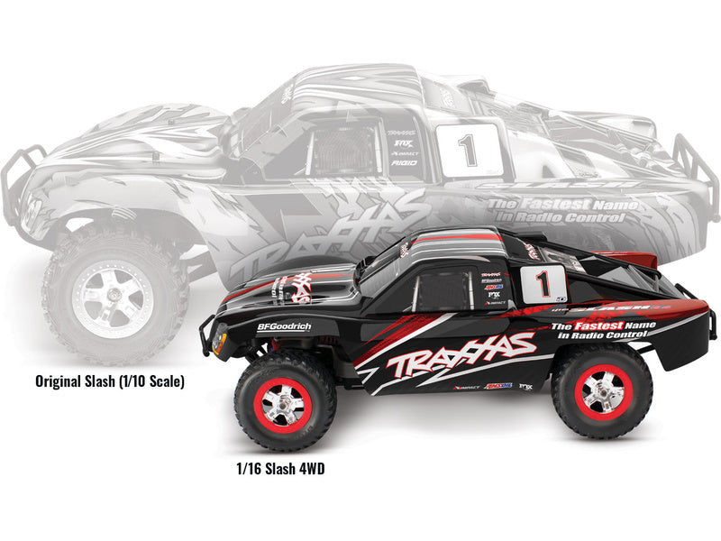 Traxxas Slash 1:16 RTR černý