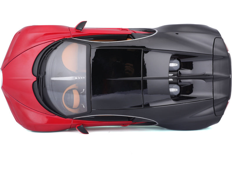Bburago Plus Bugatti Chiron 1:18 červená