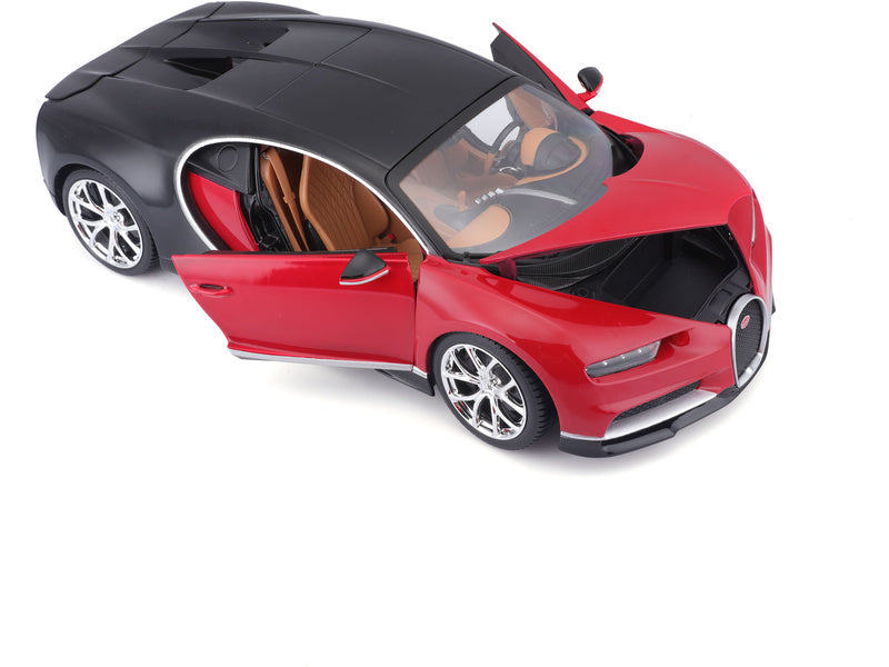 Bburago Plus Bugatti Chiron 1:18 červená
