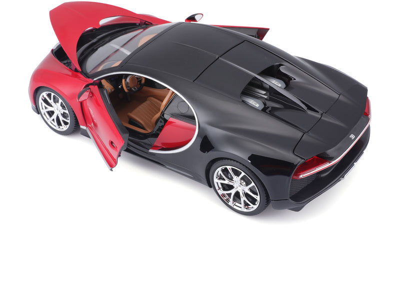 Bburago Plus Bugatti Chiron 1:18 červená