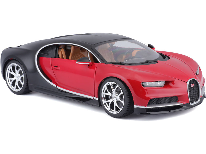 Bburago Plus Bugatti Chiron 1:18 červená