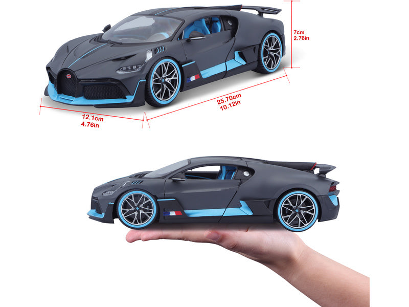 Bburago Bugatti Divo 1:18 stříbrná
