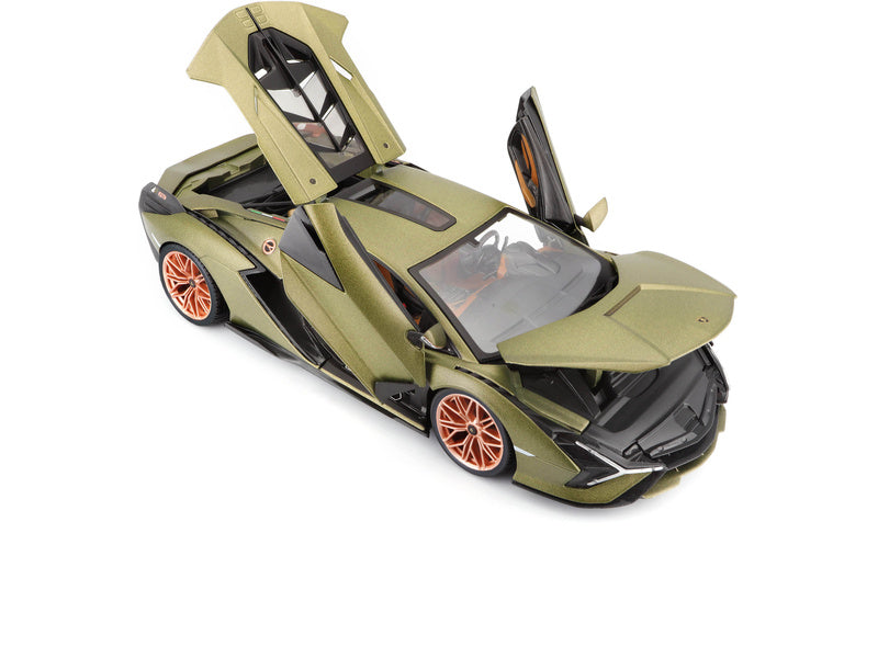 Bburago Lamborghini Sián FKP 37 1:18 zelená metalíza