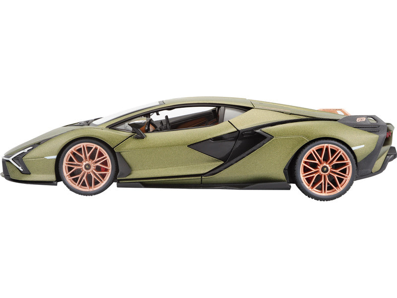 Bburago Lamborghini Sián FKP 37 1:18 zelená metalíza