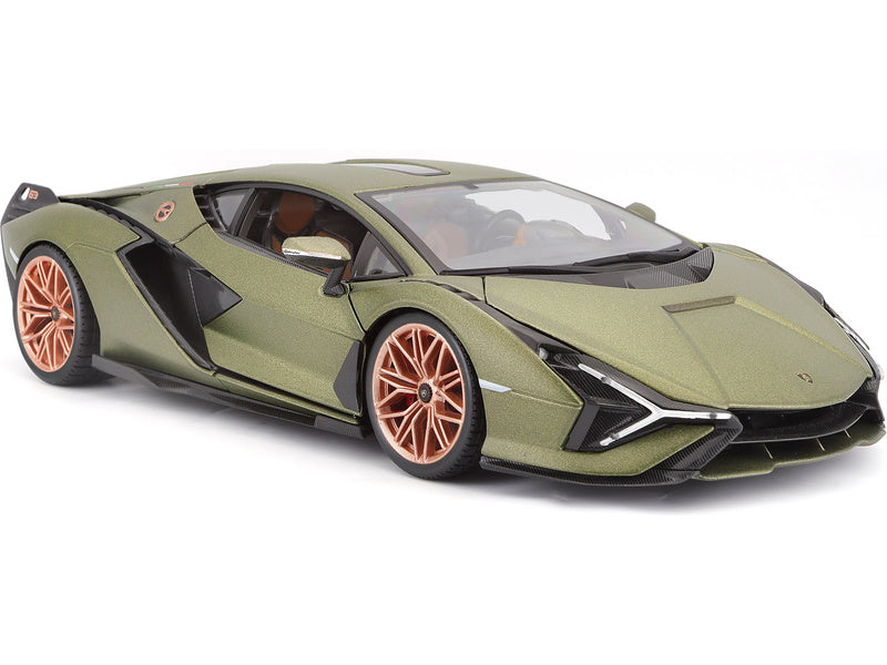 Bburago Lamborghini Sián FKP 37 1:18 zelená metalíza