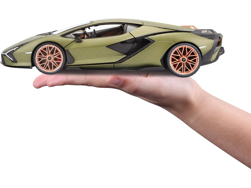 Bburago Lamborghini Sián FKP 37 1:18 zelená metalíza