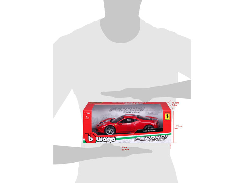 Bburago Ferrari 458 Speciale 1:18 červená