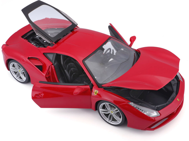 Bburago Ferrari 488 GTB 1:18 červená
