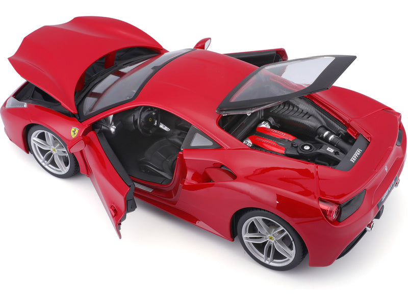 Bburago Ferrari 488 GTB 1:18 červená