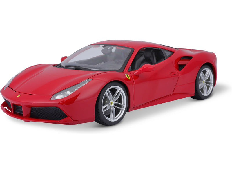Bburago Ferrari 488 GTB 1:18 červená