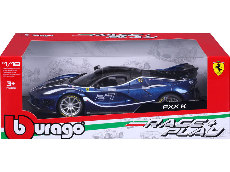 Bburago Ferrari FXX-K EVO 1:18 #27 modrá