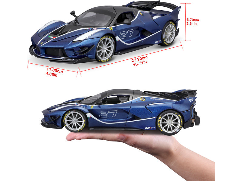 Bburago Ferrari FXX-K EVO 1:18 #27 modrá