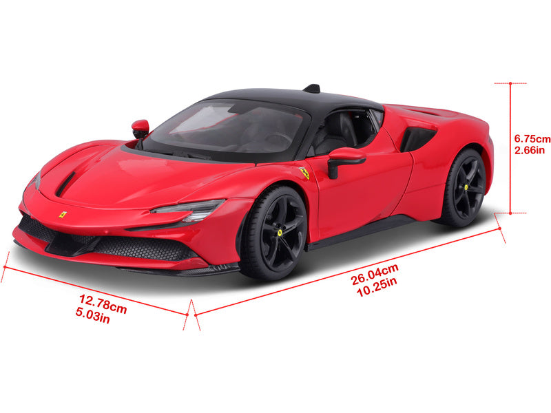 Bburago Ferrari SF90 Stradale 1:18 červená