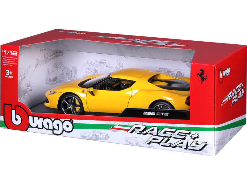Bburago Ferrari 296 GTB 1:18 žlutá
