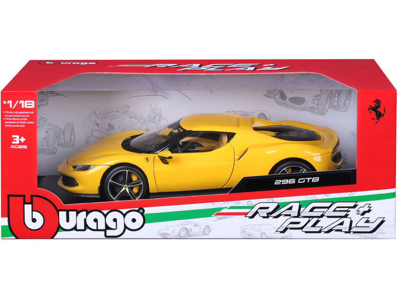 Bburago Ferrari 296 GTB 1:18 žlutá