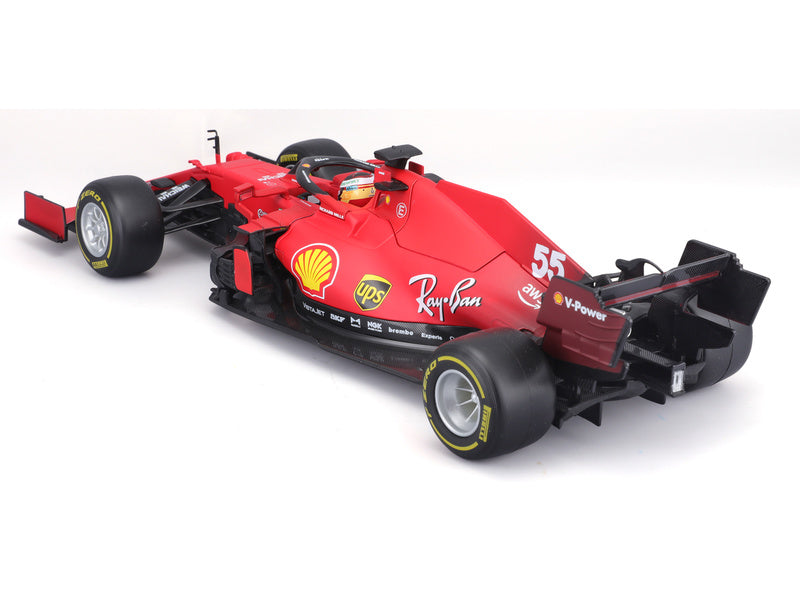 Bburago Ferrari SF21 1:18 #55 Carlos Sainz