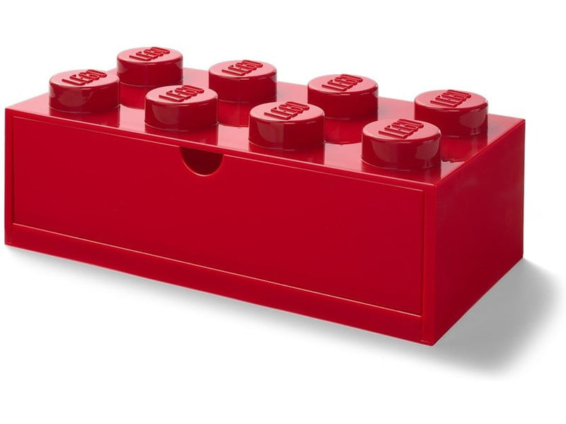 LEGO stolní box 8 se zásuvkou bílý