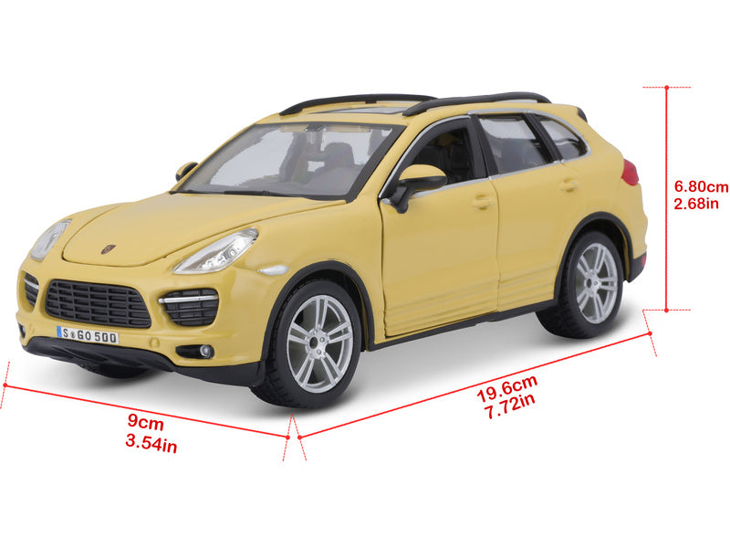 Bburago Plus Porsche Cayenne Turbo 1:24 žlutá