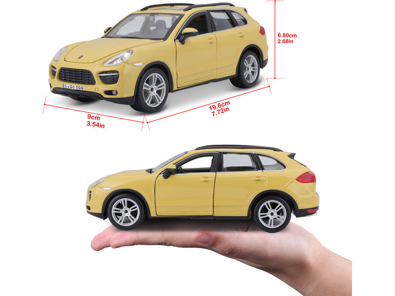 Bburago Plus Porsche Cayenne Turbo 1:24 žlutá