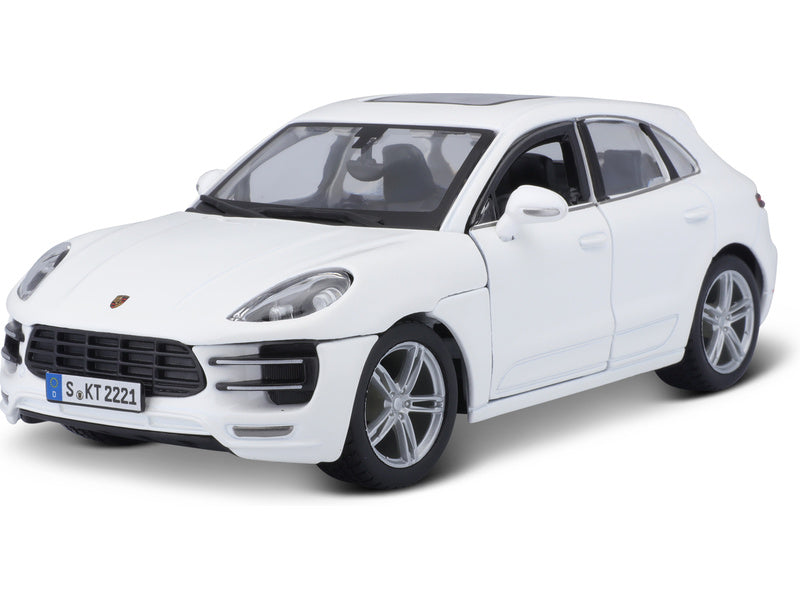 Bburago Plus Porsche Macan 1:24 bílá metalíza