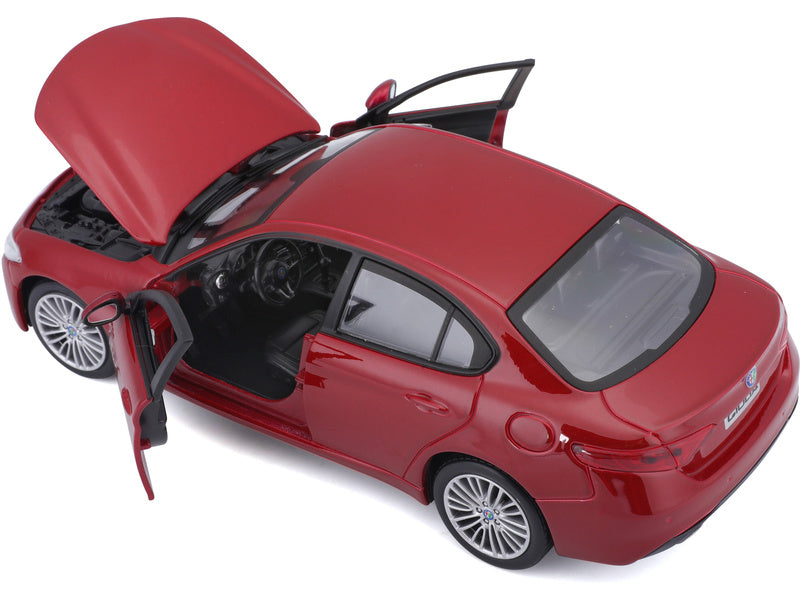 Bburago Alfa Romeo Giulia 2016 1:24 červená metalíza