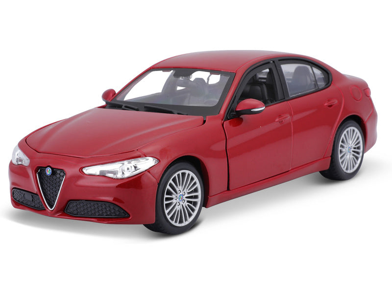 Bburago Alfa Romeo Giulia 2016 1:24 červená metalíza