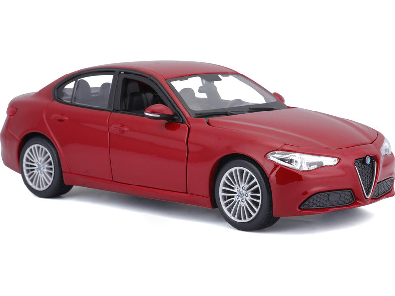 Bburago Alfa Romeo Giulia 2016 1:24 červená metalíza