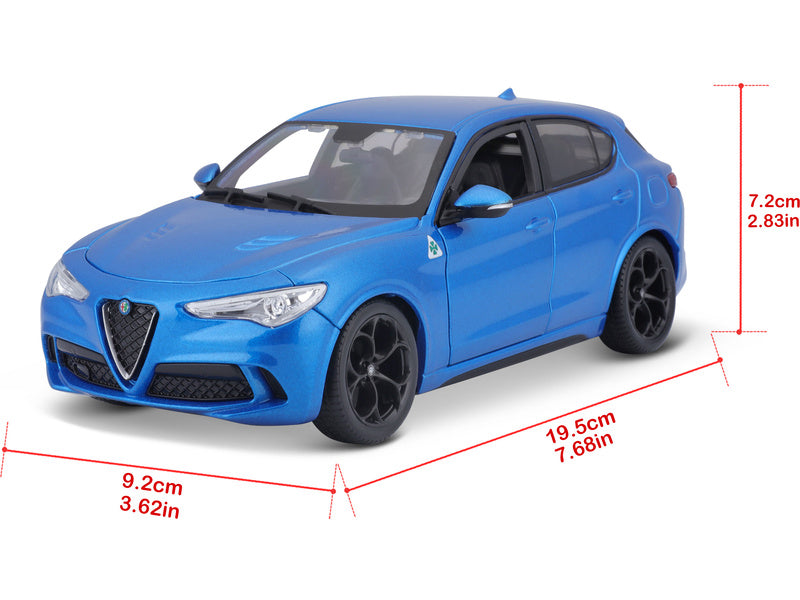 Bburago Alfa Romeo Stelvio 1:24 modrá