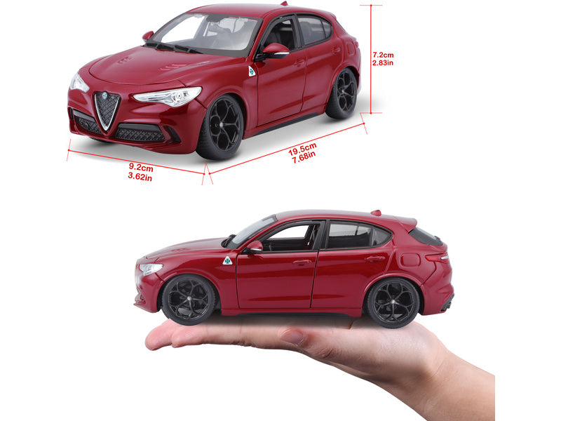 Bburago Alfa Romeo Stelvio 1:24 červená