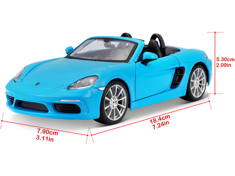 Bburago Porsche 718 Boxster 1:24 modrá