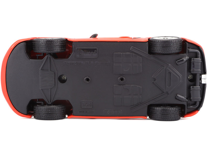 Bburago Porsche 718 Boxster 1:24 oranžová