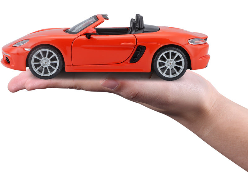 Bburago Porsche 718 Boxster 1:24 oranžová