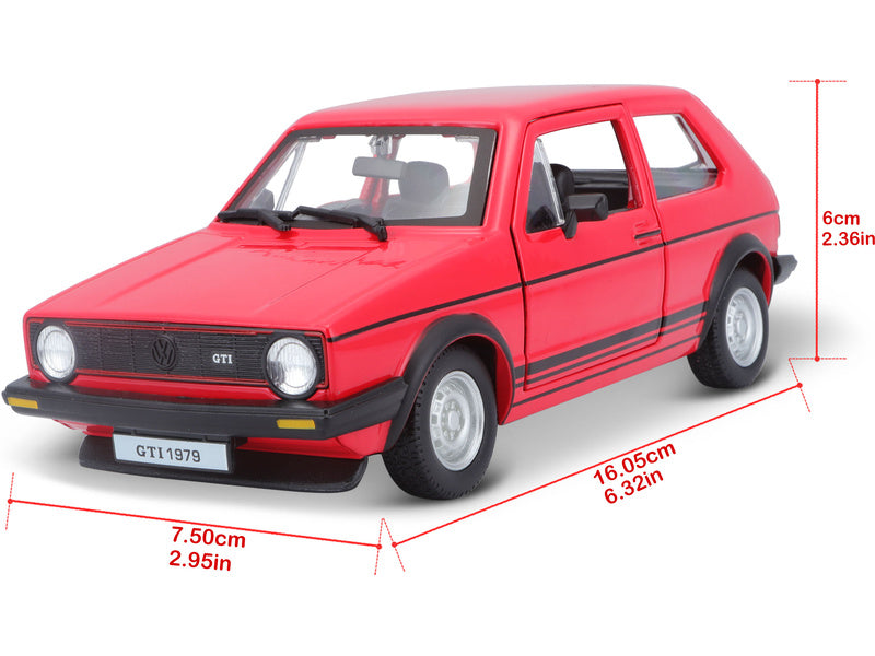 Bburago Volkswagen Golf MK1 GTI 1:24 červená