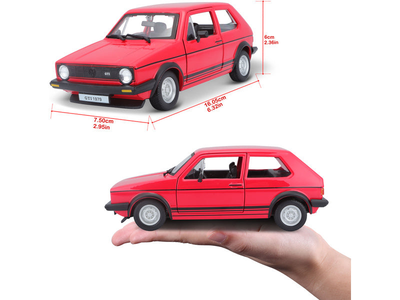 Bburago Volkswagen Golf MK1 GTI 1:24 červená