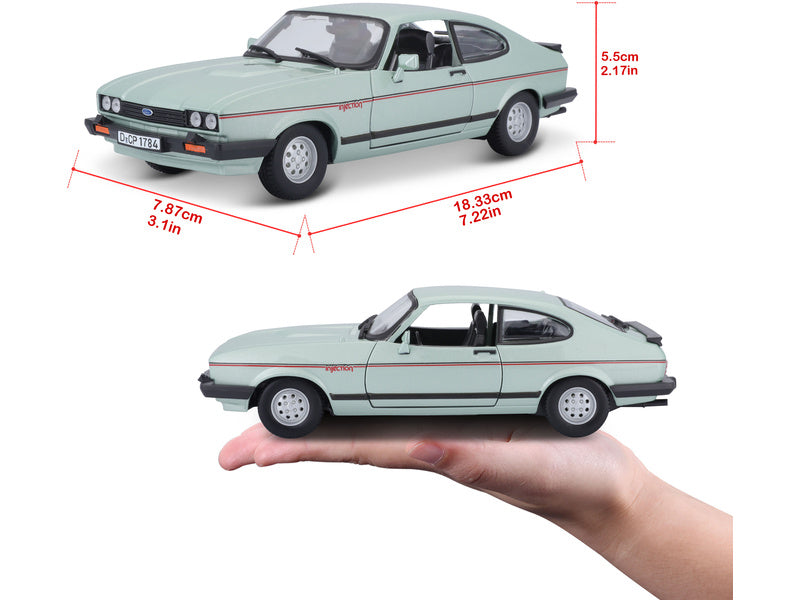 Bburago Plus Ford Capri 1982 1:24 světle zelená