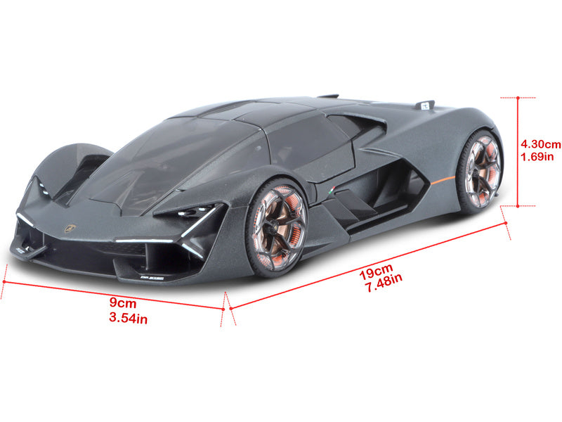 Bburago Plus Lamborghini Terzo Millennio 1:24 šedá