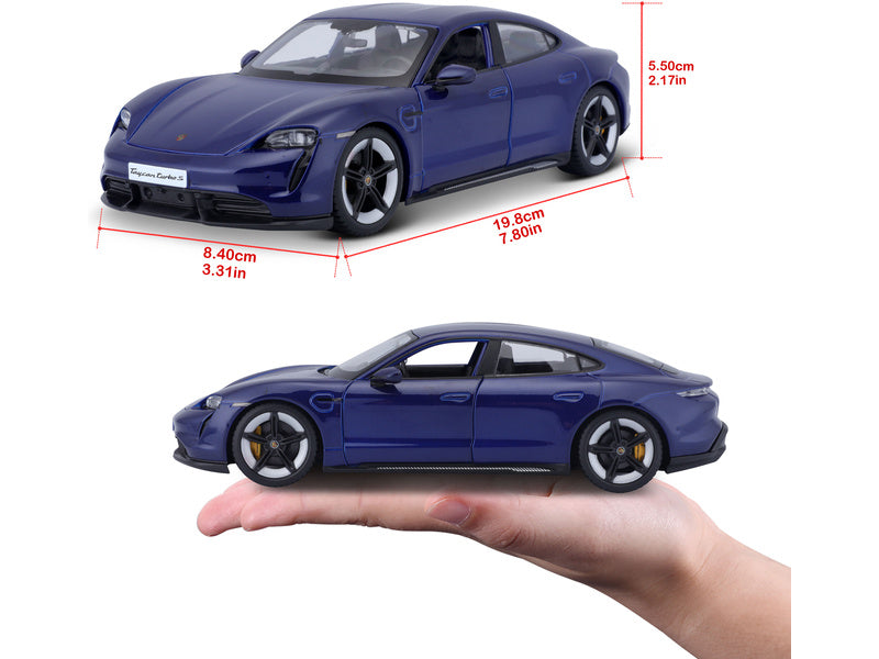 Bburago Porsche Taycan Turbo S 2019 Carrara 1:24 modrá