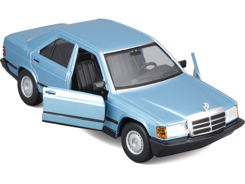 Bburago Mercedes-Benz 190E 1987 1:24 diamantová modrá