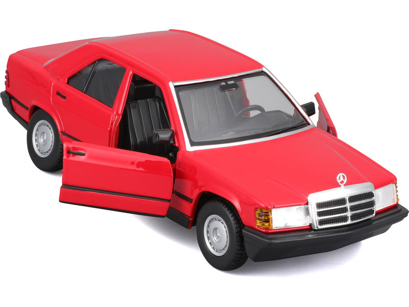 Bburago Mercedes-Benz 190E 1987 1:24 červená