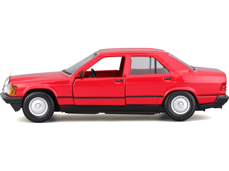 Bburago Mercedes-Benz 190E 1987 1:24 červená