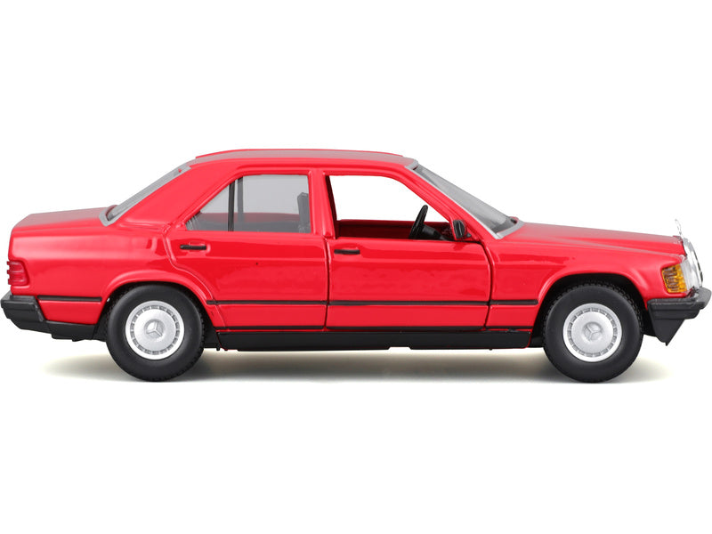 Bburago Mercedes-Benz 190E 1987 1:24 červená
