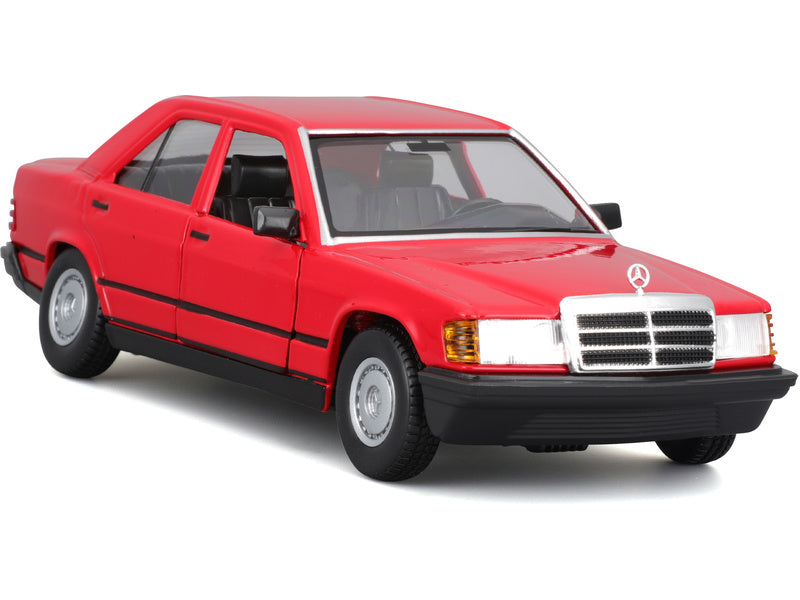 Bburago Mercedes-Benz 190E 1987 1:24 červená