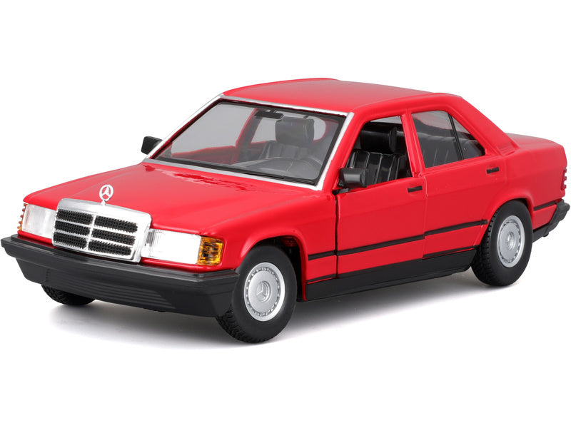 Bburago Mercedes-Benz 190E 1987 1:24 červená