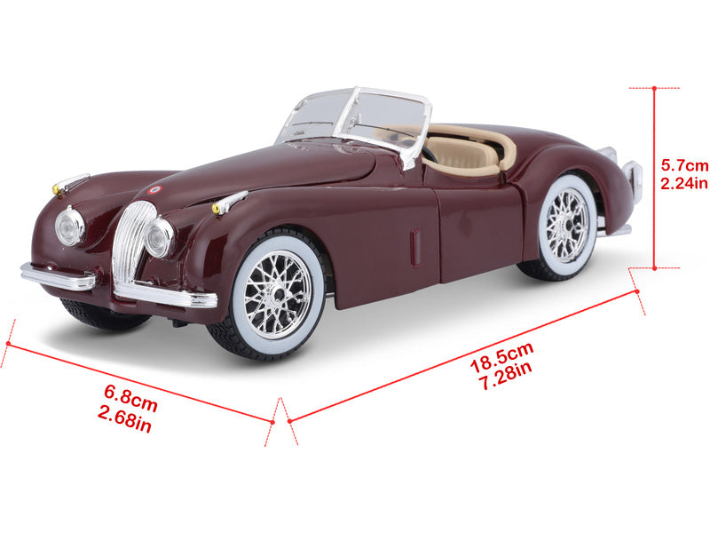 Bburago Jaguar XK 120 Roadster 1951 1:24 červená