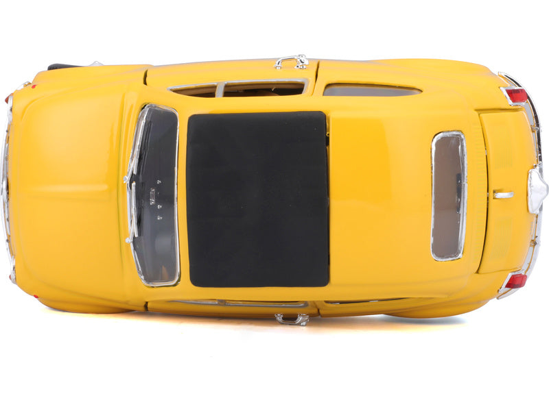 Bburago Fiat 500F 1965 1:24 žlutá