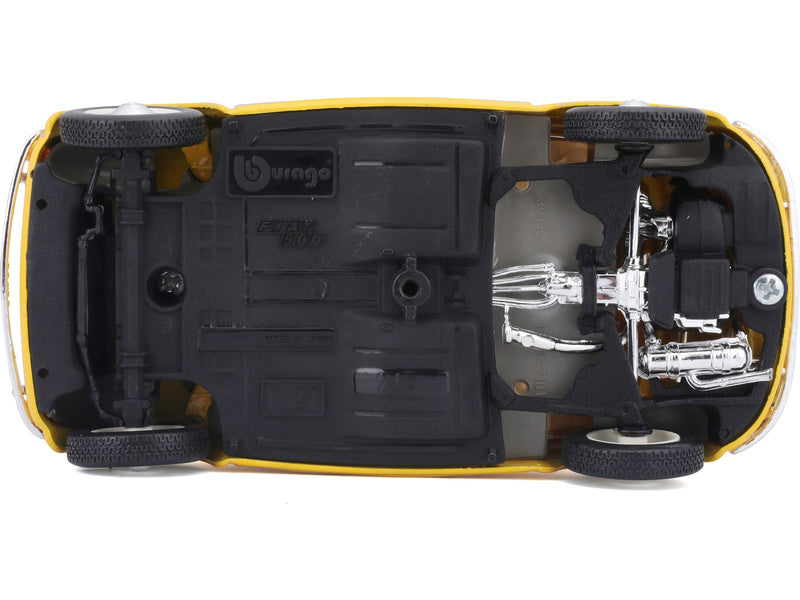 Bburago Fiat 500F 1965 1:24 žlutá