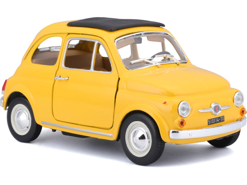 Bburago Fiat 500F 1965 1:24 žlutá