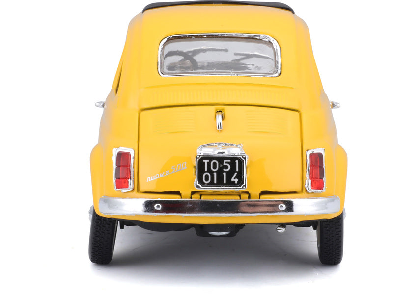 Bburago Fiat 500F 1965 1:24 žlutá