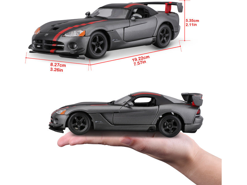 Bburago Dodge Viper SRT 10 ACR 1:24 stříbrná