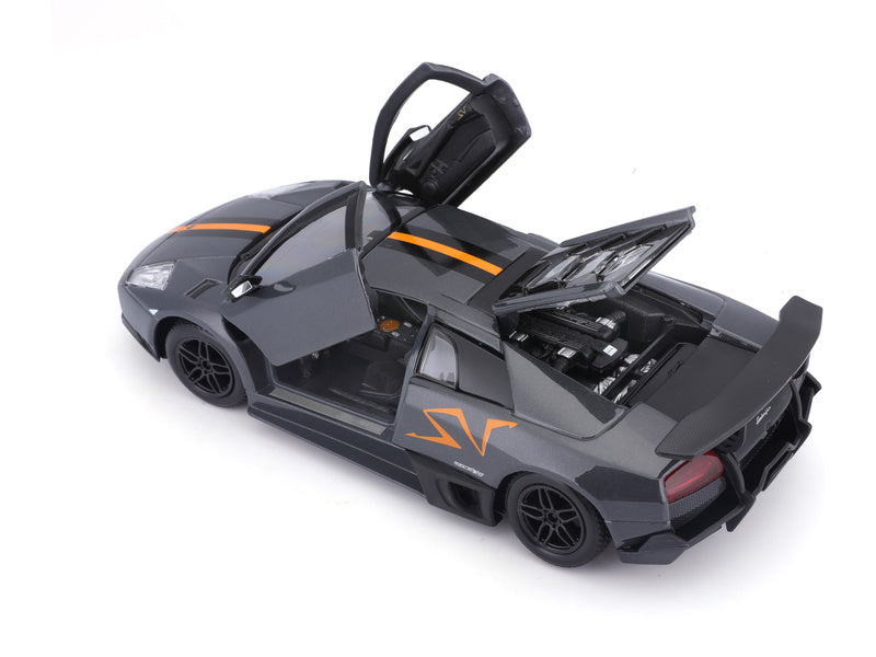 Bburago Lamborghini Murciélago LP 670-4 SV 1:24 China LE šedá metalíza